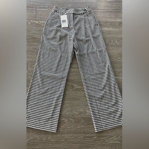 Wildfang Houndstooth Patterned Wide Leg Pants